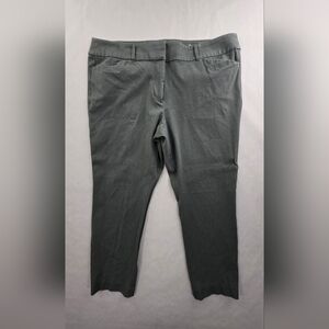 Loft Skinny Ankle Pants Chino Womens Size 16 Gray